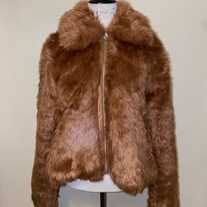 Faux Fur Jacket Abercrombie & Fitch